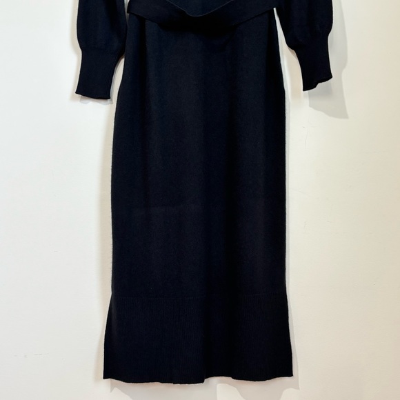 Charter Club New/tag luxury cashmere black johnny collar pullover sweater dress - Picture 11 of 16